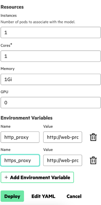 Deploy Model Resources