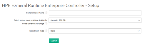 Controller Setup screen